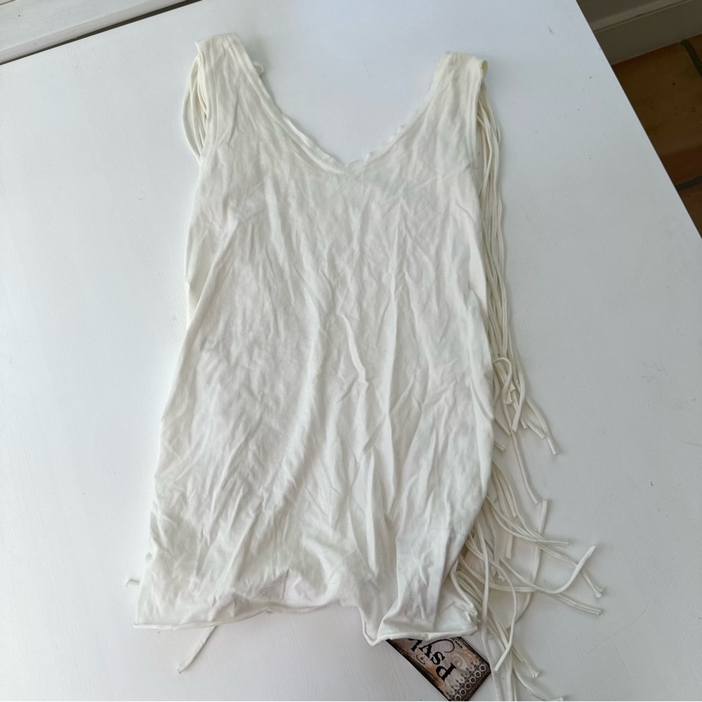 Fringe White Top